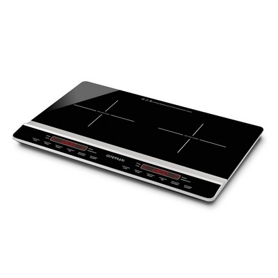 G3Ferrari DINAMIKO DUO - Double Induction Cooker, Slim Design 1800 + 1300 W Soft-Touch